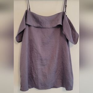 Express Tops | Express Grey Satin Cami Tank XS